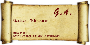 Gaisz Adrienn névjegykártya